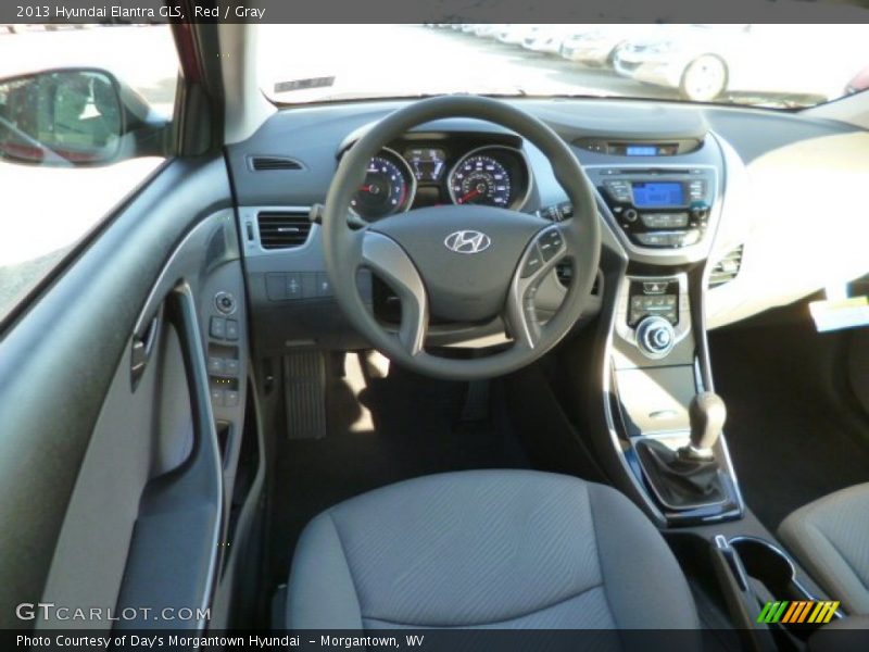 Red / Gray 2013 Hyundai Elantra GLS