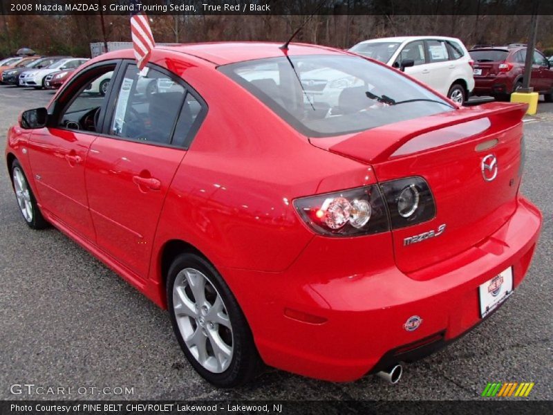 True Red / Black 2008 Mazda MAZDA3 s Grand Touring Sedan