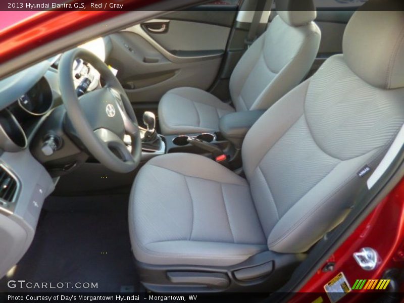 Red / Gray 2013 Hyundai Elantra GLS