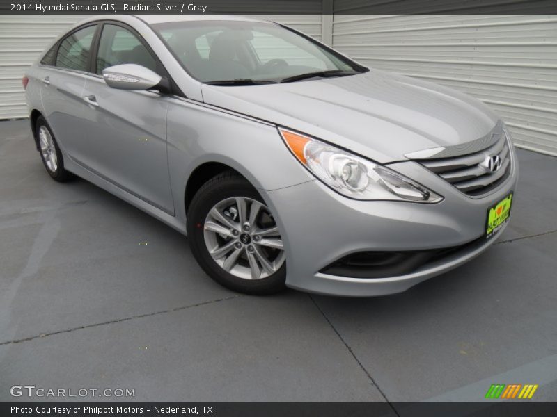 Radiant Silver / Gray 2014 Hyundai Sonata GLS