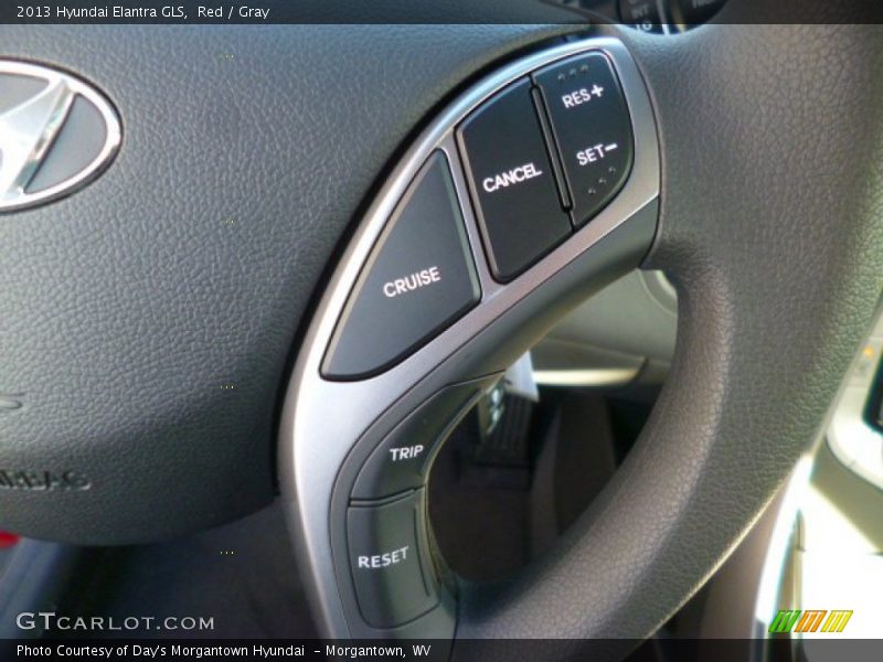 Red / Gray 2013 Hyundai Elantra GLS