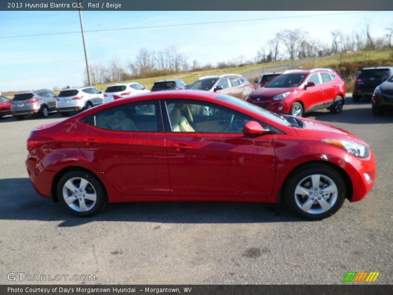 Red / Beige 2013 Hyundai Elantra GLS