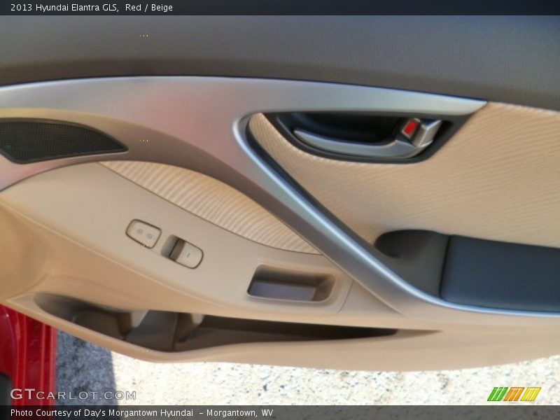 Red / Beige 2013 Hyundai Elantra GLS