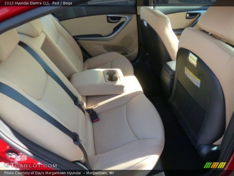 Red / Beige 2013 Hyundai Elantra GLS
