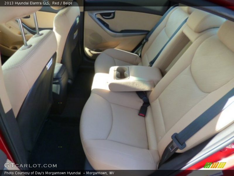 Red / Beige 2013 Hyundai Elantra GLS