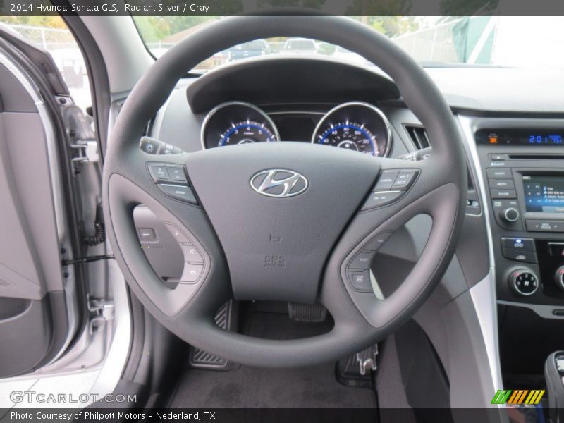 Radiant Silver / Gray 2014 Hyundai Sonata GLS