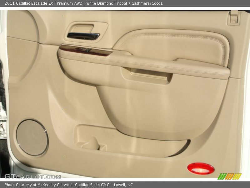 White Diamond Tricoat / Cashmere/Cocoa 2011 Cadillac Escalade EXT Premium AWD