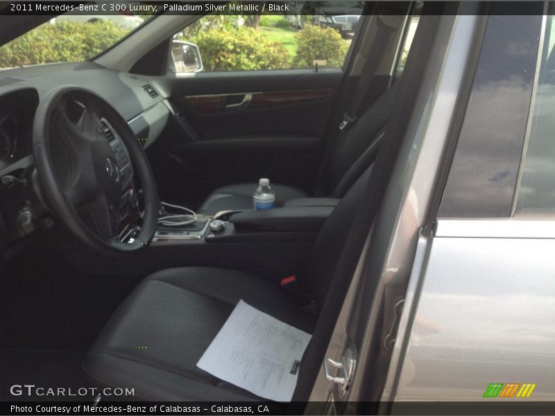 Palladium Silver Metallic / Black 2011 Mercedes-Benz C 300 Luxury