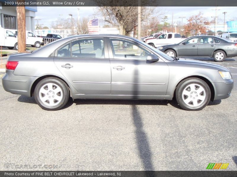 Willow Gray / Gray 2009 Hyundai Sonata GLS