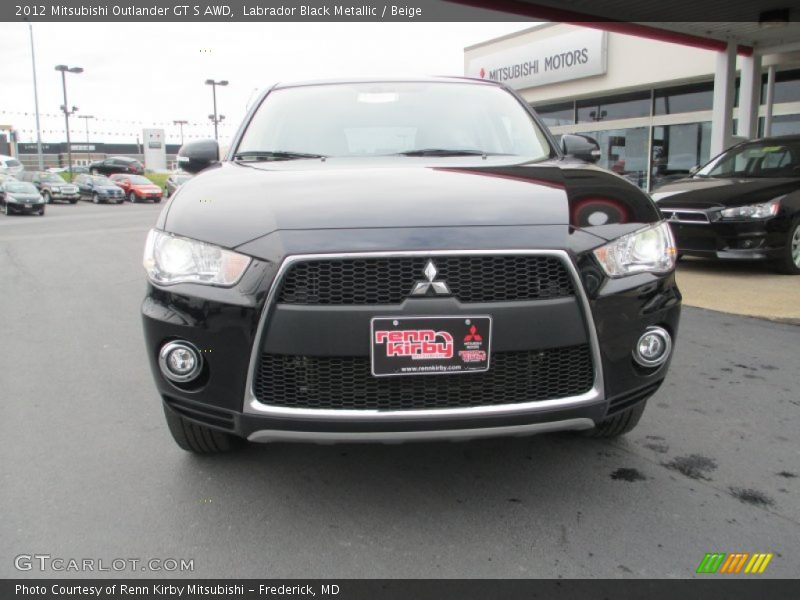 Labrador Black Metallic / Beige 2012 Mitsubishi Outlander GT S AWD
