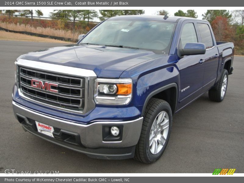 Cobalt Blue Metallic / Jet Black 2014 GMC Sierra 1500 SLE Crew Cab