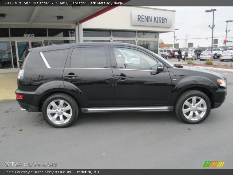 Labrador Black Metallic / Beige 2012 Mitsubishi Outlander GT S AWD