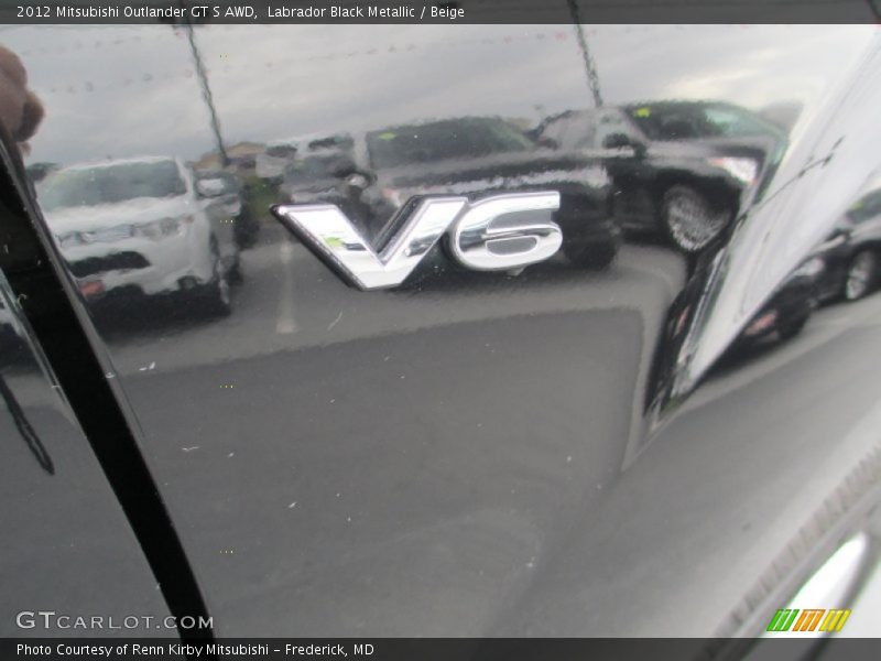 Labrador Black Metallic / Beige 2012 Mitsubishi Outlander GT S AWD