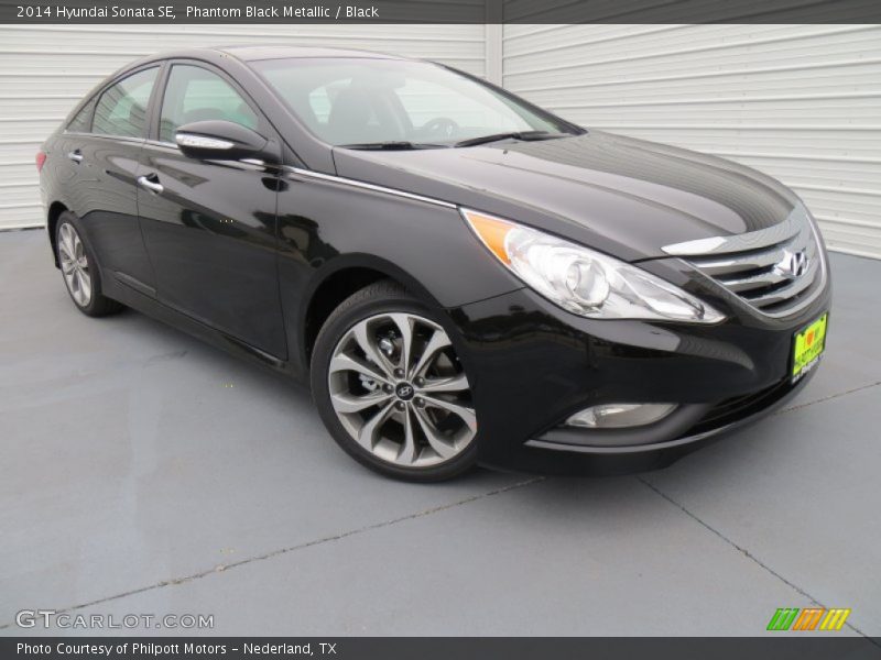 Phantom Black Metallic / Black 2014 Hyundai Sonata SE