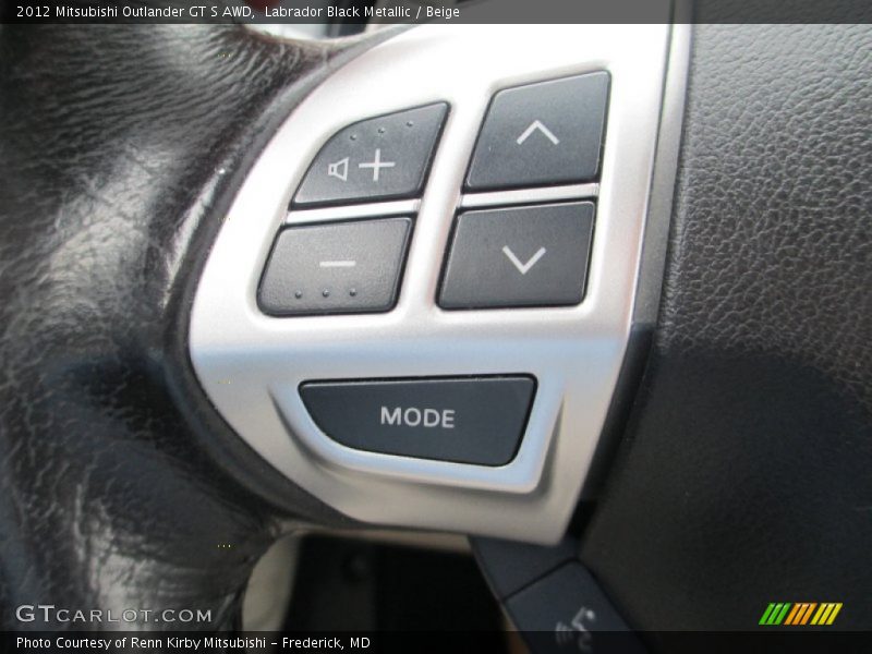 Labrador Black Metallic / Beige 2012 Mitsubishi Outlander GT S AWD