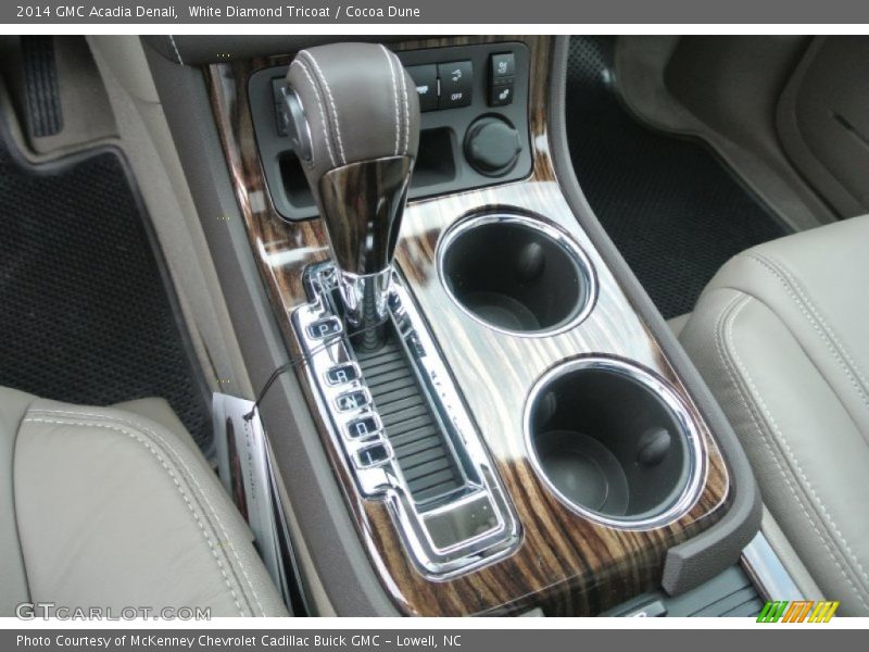 White Diamond Tricoat / Cocoa Dune 2014 GMC Acadia Denali