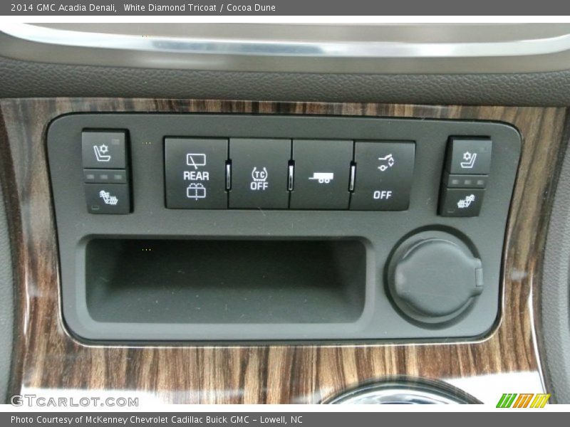 White Diamond Tricoat / Cocoa Dune 2014 GMC Acadia Denali