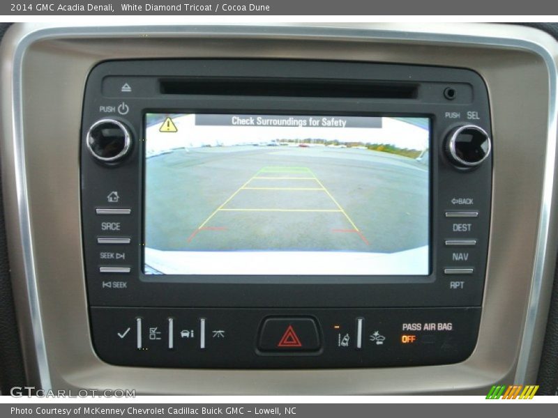 White Diamond Tricoat / Cocoa Dune 2014 GMC Acadia Denali