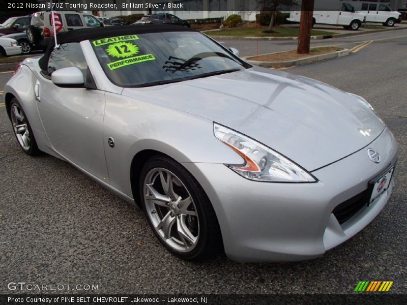 Brilliant Silver / Black 2012 Nissan 370Z Touring Roadster