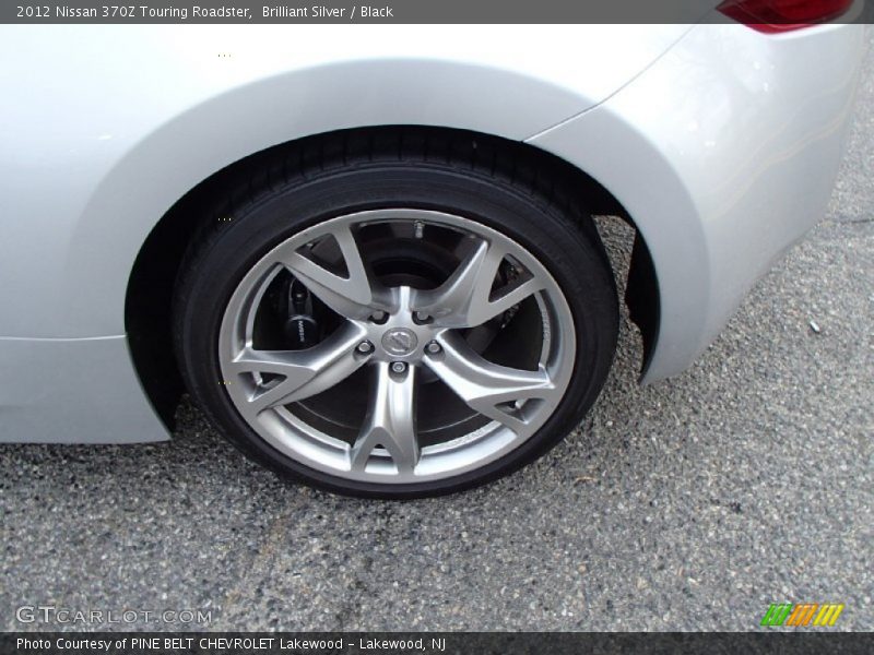 Brilliant Silver / Black 2012 Nissan 370Z Touring Roadster