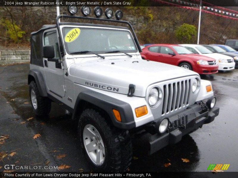 Bright Silver Metallic / Dark Slate Gray 2004 Jeep Wrangler Rubicon 4x4