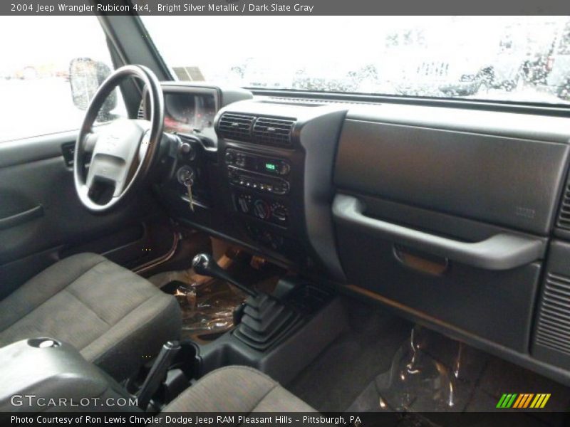 Bright Silver Metallic / Dark Slate Gray 2004 Jeep Wrangler Rubicon 4x4