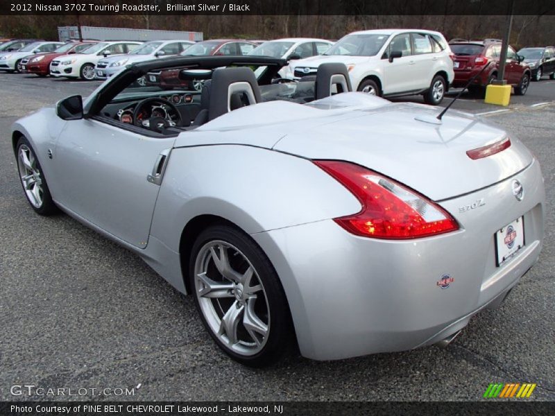 Brilliant Silver / Black 2012 Nissan 370Z Touring Roadster