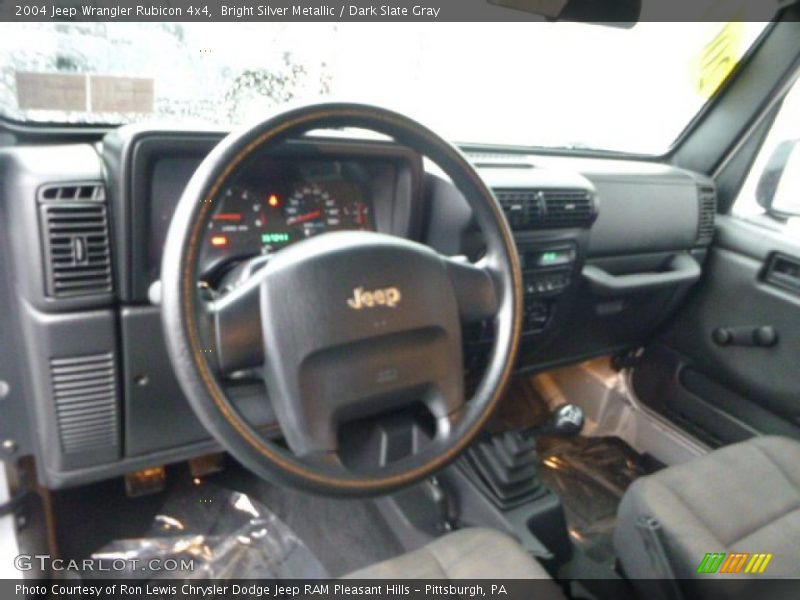 Bright Silver Metallic / Dark Slate Gray 2004 Jeep Wrangler Rubicon 4x4