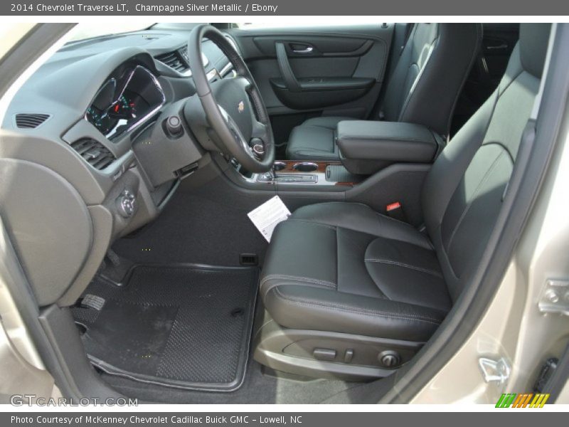 Champagne Silver Metallic / Ebony 2014 Chevrolet Traverse LT