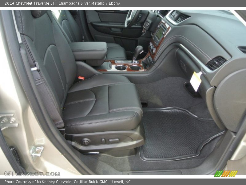 Champagne Silver Metallic / Ebony 2014 Chevrolet Traverse LT