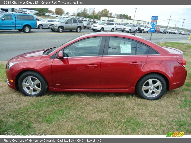 Crystal Red Tintcoat / Jet Black 2014 Chevrolet Cruze LT
