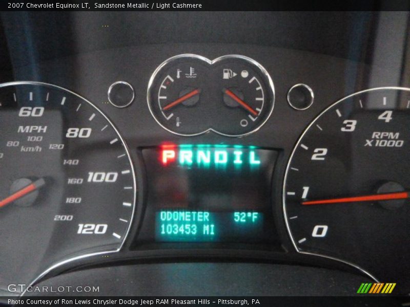 Sandstone Metallic / Light Cashmere 2007 Chevrolet Equinox LT