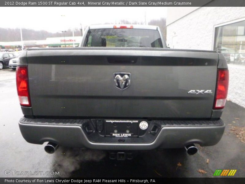 Mineral Gray Metallic / Dark Slate Gray/Medium Graystone 2012 Dodge Ram 1500 ST Regular Cab 4x4