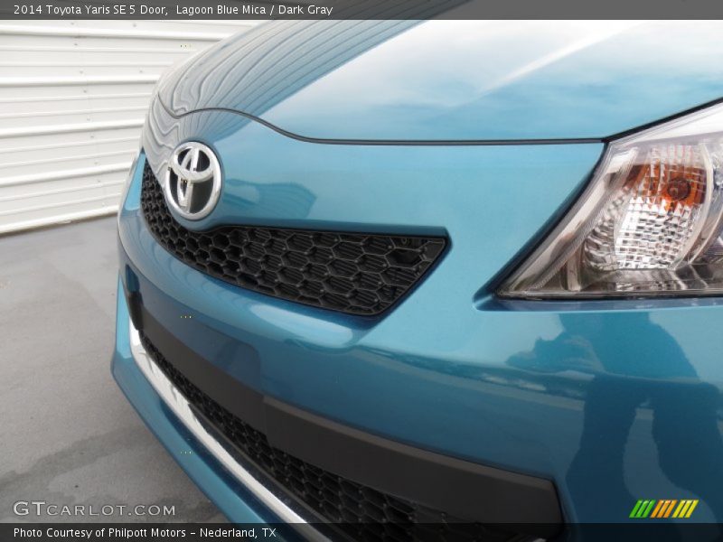 Lagoon Blue Mica / Dark Gray 2014 Toyota Yaris SE 5 Door