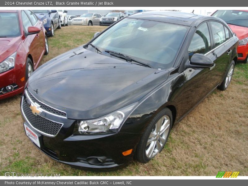 Black Granite Metallic / Jet Black 2014 Chevrolet Cruze LTZ