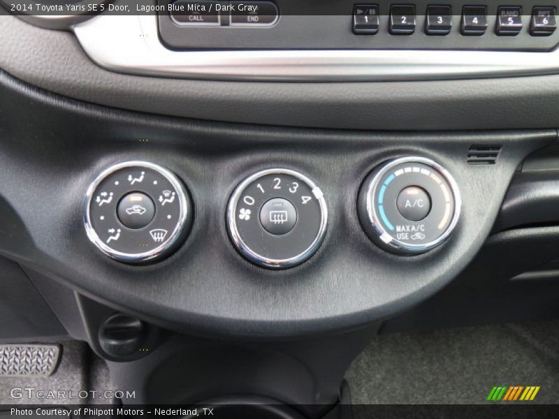 Controls of 2014 Yaris SE 5 Door