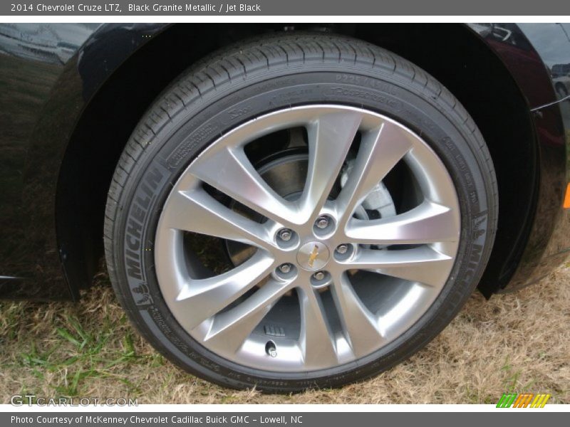 Black Granite Metallic / Jet Black 2014 Chevrolet Cruze LTZ