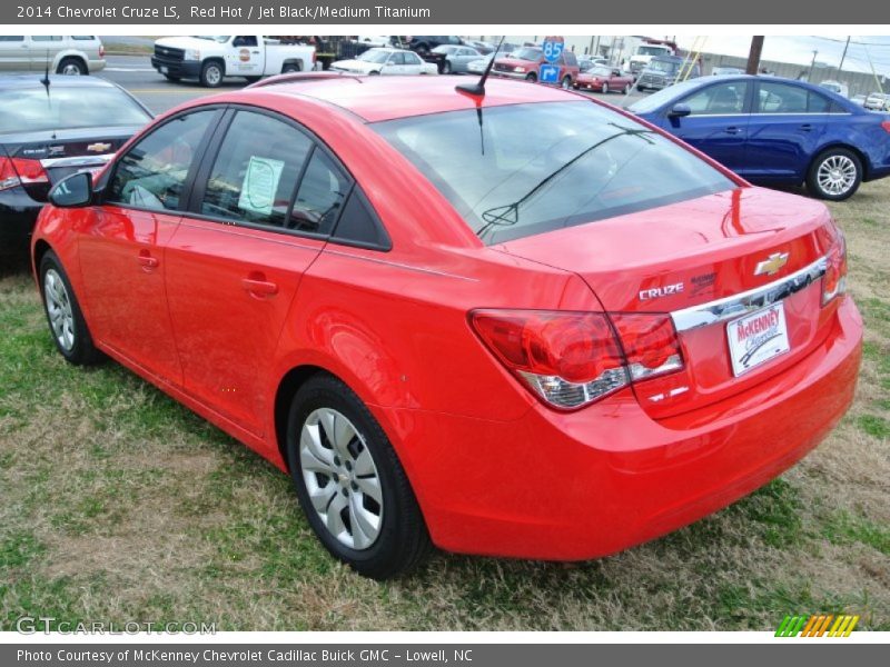 Red Hot / Jet Black/Medium Titanium 2014 Chevrolet Cruze LS