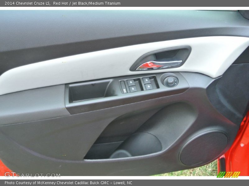 Red Hot / Jet Black/Medium Titanium 2014 Chevrolet Cruze LS