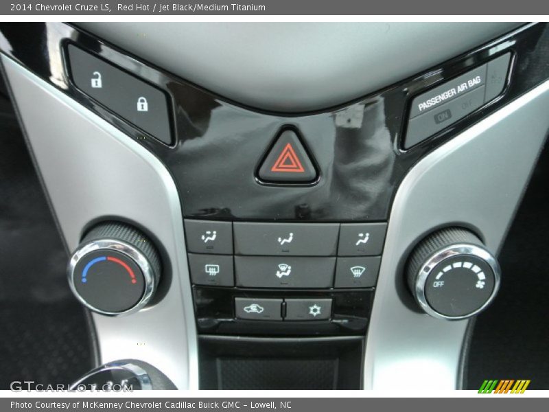 Red Hot / Jet Black/Medium Titanium 2014 Chevrolet Cruze LS