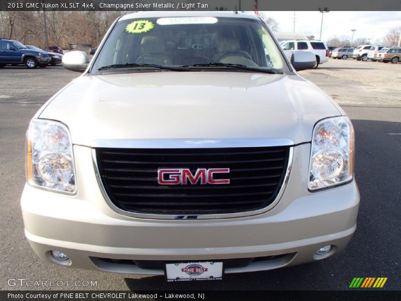 Champagne Silver Metallic / Light Tan 2013 GMC Yukon XL SLT 4x4