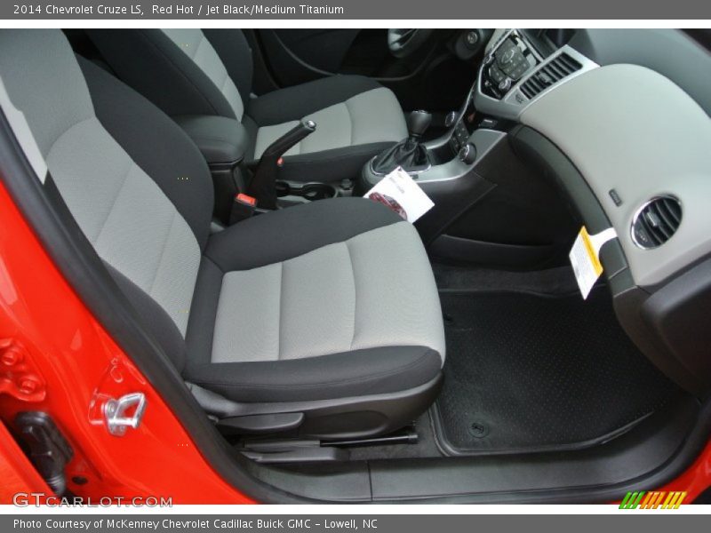 Red Hot / Jet Black/Medium Titanium 2014 Chevrolet Cruze LS