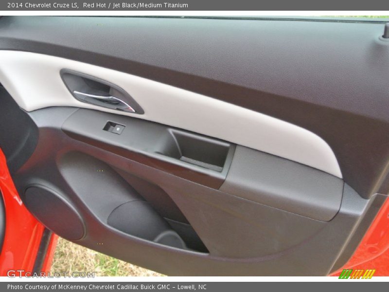 Red Hot / Jet Black/Medium Titanium 2014 Chevrolet Cruze LS