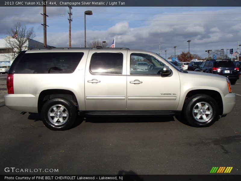 Champagne Silver Metallic / Light Tan 2013 GMC Yukon XL SLT 4x4