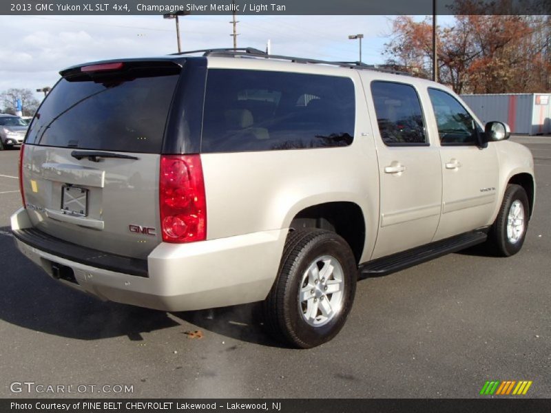Champagne Silver Metallic / Light Tan 2013 GMC Yukon XL SLT 4x4