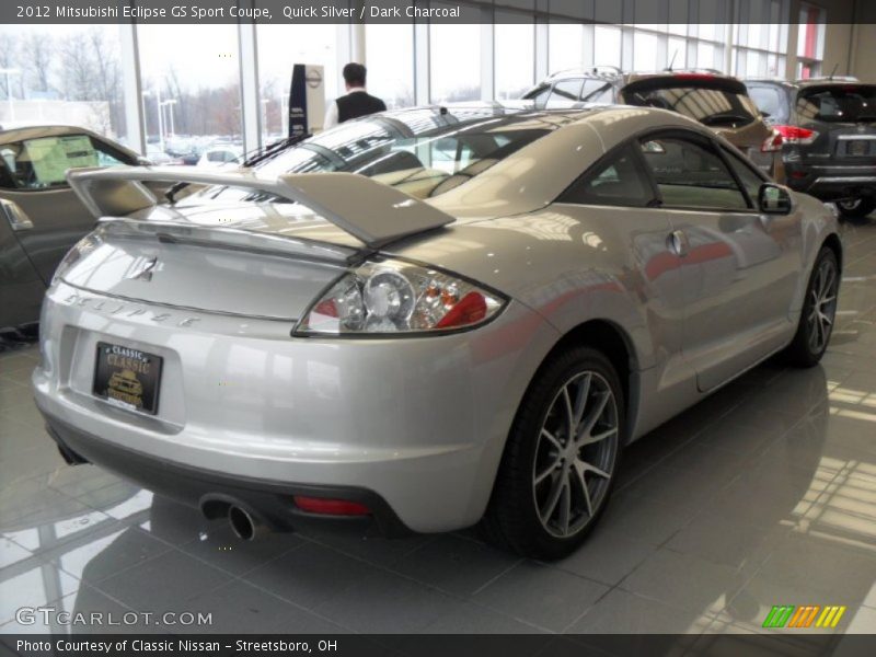 Quick Silver / Dark Charcoal 2012 Mitsubishi Eclipse GS Sport Coupe