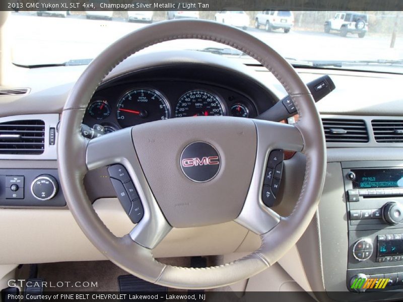 Champagne Silver Metallic / Light Tan 2013 GMC Yukon XL SLT 4x4