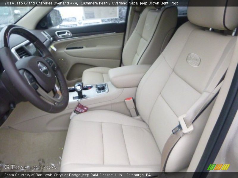Cashmere Pearl / Overland Nepal Jeep Brown Light Frost 2014 Jeep Grand Cherokee Overland 4x4