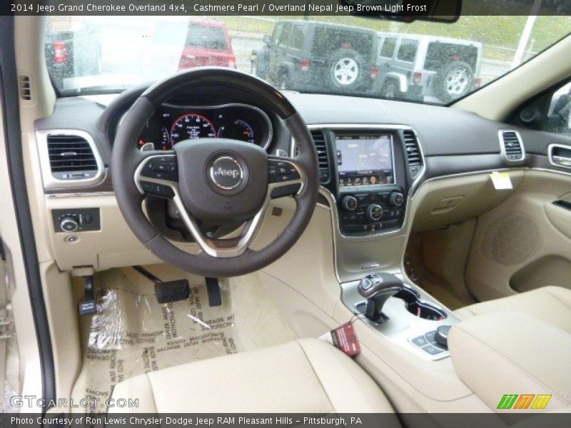 Cashmere Pearl / Overland Nepal Jeep Brown Light Frost 2014 Jeep Grand Cherokee Overland 4x4