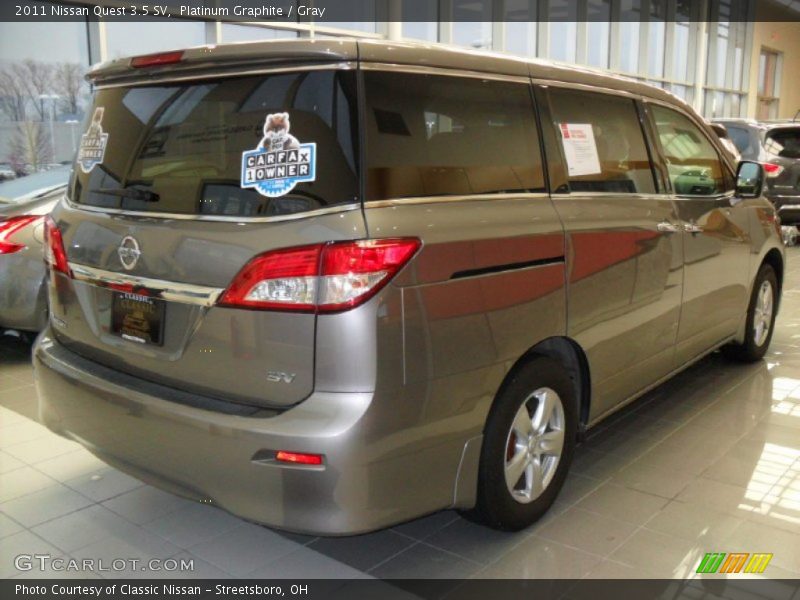 Platinum Graphite / Gray 2011 Nissan Quest 3.5 SV